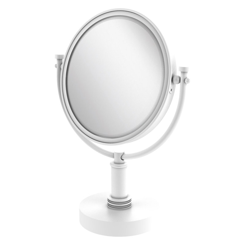 Dolder Metal Mirror, 5x, Matte White