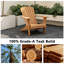 Teak Adirondack Chair Set with Table 5PCS-1466997930