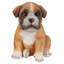 Statue boxer chiot partenaire