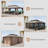 Durability In Design Aluminum And Steel Gazebo Relax In Backyard Serenity
