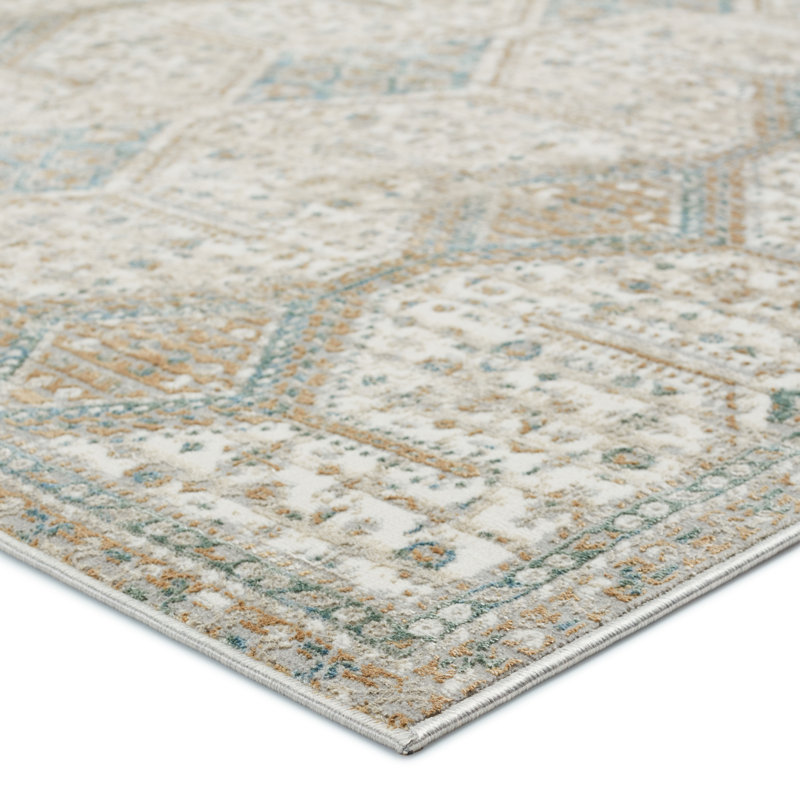 Geometric Indoor Rug, Runner 2'6" x 10'
