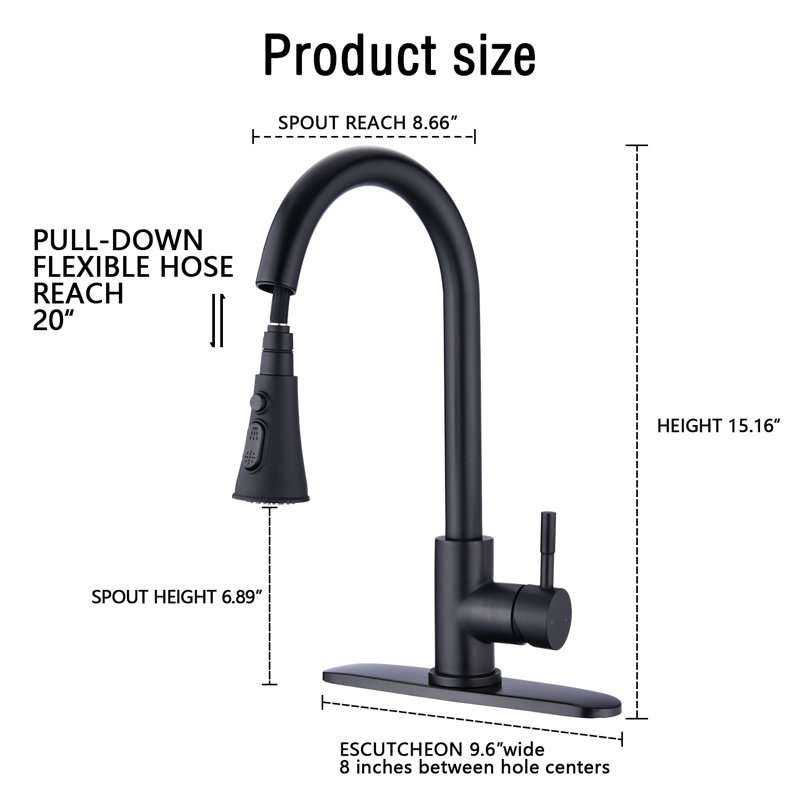 PROOX Pull Down Kitchen Faucet