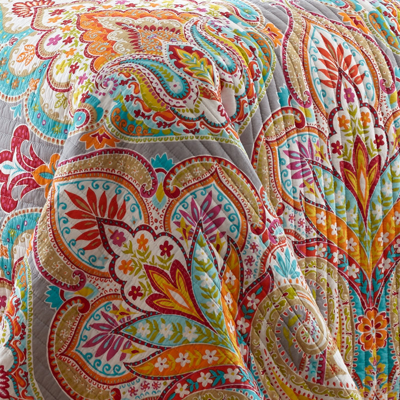 Marielle Grey King Quilt Set