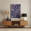 Abstrait floral 84, art mural en métal mauve-436206571