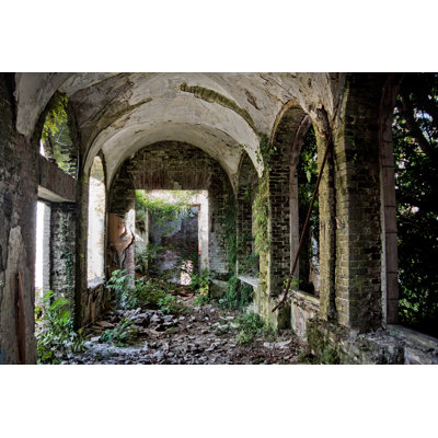 Ruined Abandoned Mansion, Abkhazia, Georgia by Vladimir Zapletin - Wrapped Canvas Print