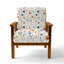 Chaise d'appoint florale - Fauteuil Boho-1058487371