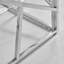 Alma Luxury Frame Glass Console Hallway Side Table - Modern Glam Design-73430782