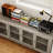 66.1"Wide Display Sideboard with 4 Sliding Glass Doors & Adjustable Shelves-327538313