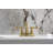 Kingston Brass American Classic Two-Handle 3-Hole Deck Mount 4" Centerset Bathroom Faucet with Plastic Pop-Up-28237159