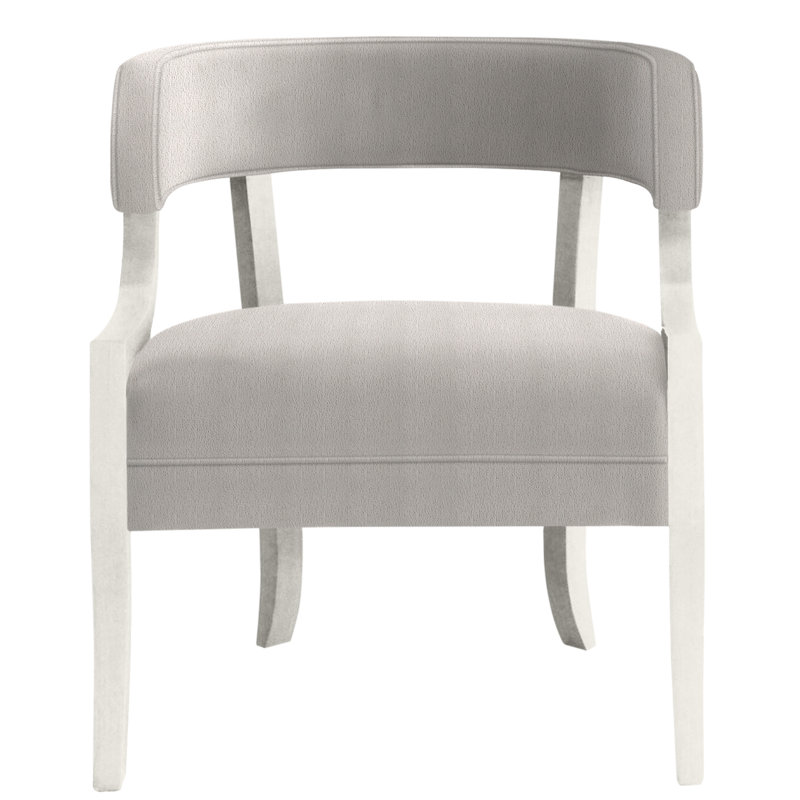 Thom Filicia Home Cotton Barrel Chair, Navada Granite, Casa Blanca