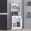 Élégant garde-manger blanc avec 2 armoires - maximiser l'efficacité du rangement et les options optimales-806772345