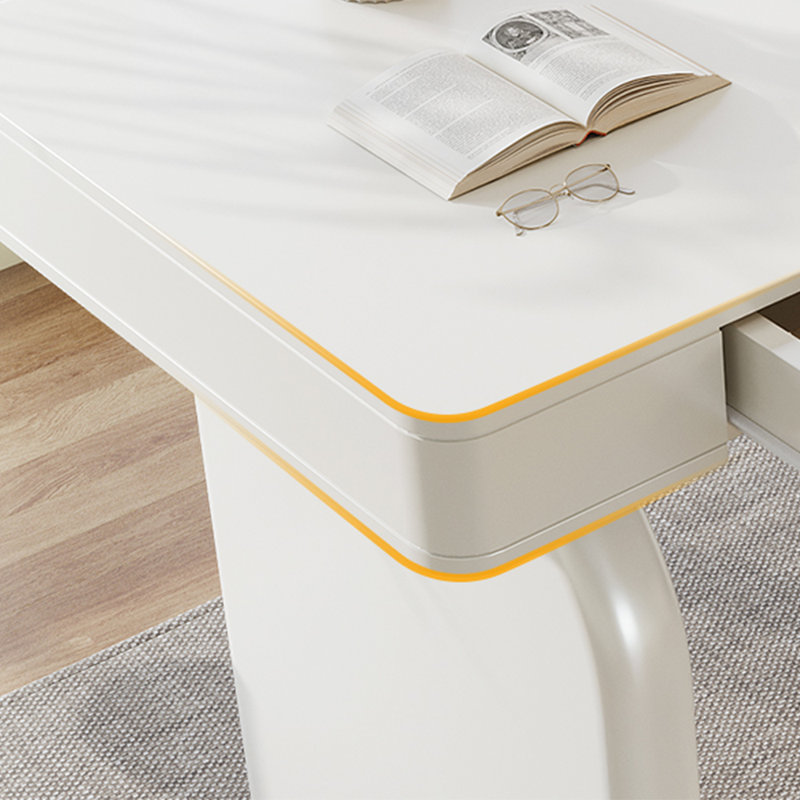 Bureau de direction 63 po avec tiroirs, bureau de luxe Moern