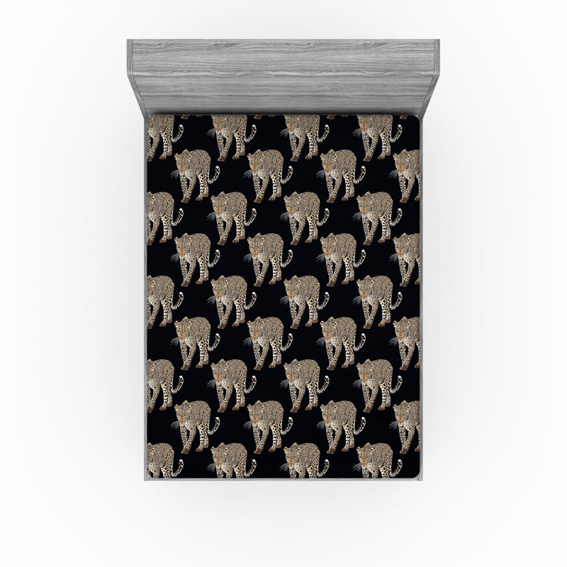 Drap-housse léopard Ambesonne, Drap-housse de taille double
