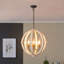 Lustre en bois 6 lumières
