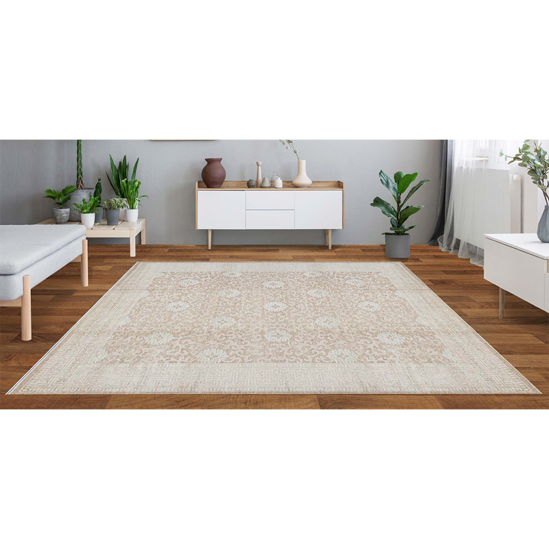 Hand-Knotted High-Quality Rust Area Rug