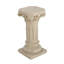 Support pour plante à colonne à piédestal de 26 po de couleur sable, intérieur et extérieur, fabrication en oxyde de magnésium, sans assemblage, pour les halls d'hôtel, matériau coloré, serres