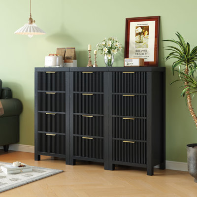 Commode 4 tiroirs (ensemble de 3)