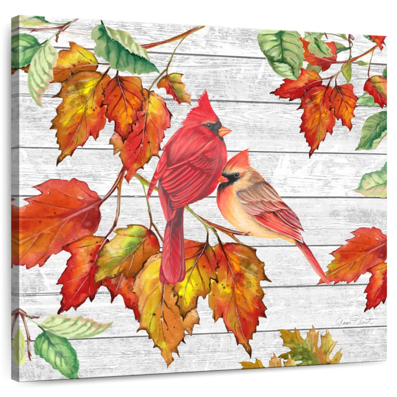 Brampt Fall Cardinals, 10" H x 10" W
