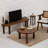 Modern Coffee Table, Solid Beech Wood, Walnut Finish, 23.6 x 15.7 x 23.6 inches | UV Resistant Colorant & Water-Based Ultra Matte Varnish | Disassembled for Easy Shipping, Stylish & Durable Design for Living Rooms-172947295-172947281