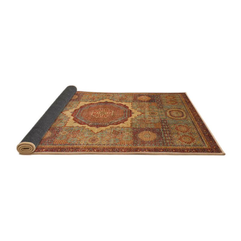 Tapis abstrait moderne 1475, Rond 5 pi
