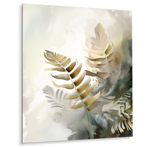 Bay Isle Home Brown Fern Reverie II On Metal Print | Wayfair