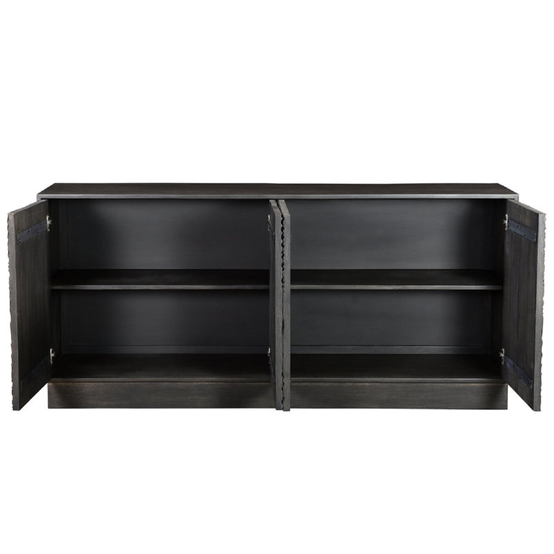 Azaley 74" Wide Mango Solid Wood Sideboard