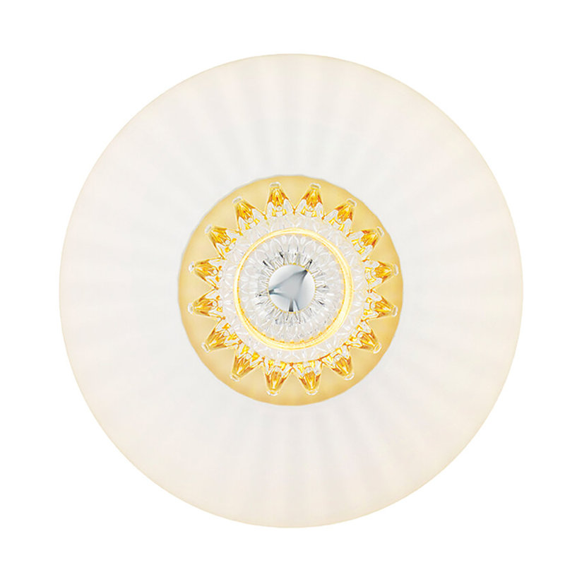 New Wave 1 - Light Flush Mounted Sconce, Yes, 10" H x 10'' W x 6'' D, Rose