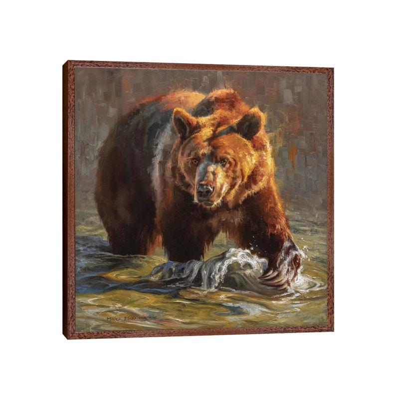 Moseyin' Through by Mark McKenna - Painting on Canvas, 66.04cm H x 66.04cm W x 3.81cm D, Classic Brown Wood Framed