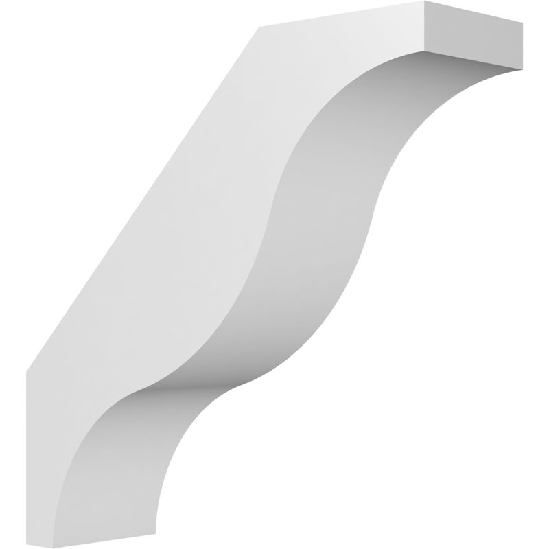 Attelle de genou en PVC de qualité architecturale Funston, H 10 po x l 3 po x P 10 po