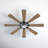 68" Rogers 8 - Blade Outdoor LED Windmill with Remote Control and Light Kit Included-2052420747