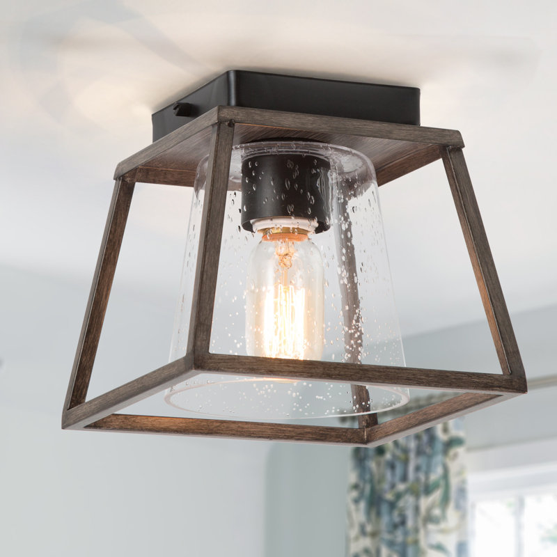 Unia Glass Semi Flush Mount