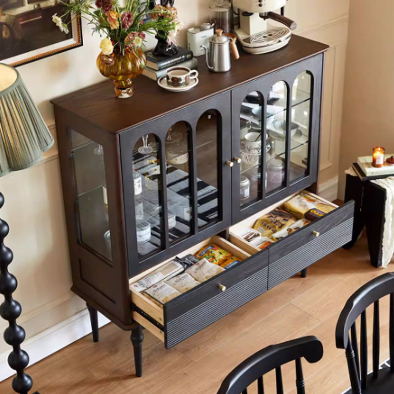 Armoire de rangement de style français rétro de luxe français