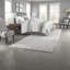 Ensemble de literie surdimensionnée en coton Farmhouse, grand, blanc / gris
