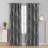 Spurgh Sliver Wave Foil Print Blackout Thermal Grommet Curtain Panels (Set of 2)-792607105-792607148