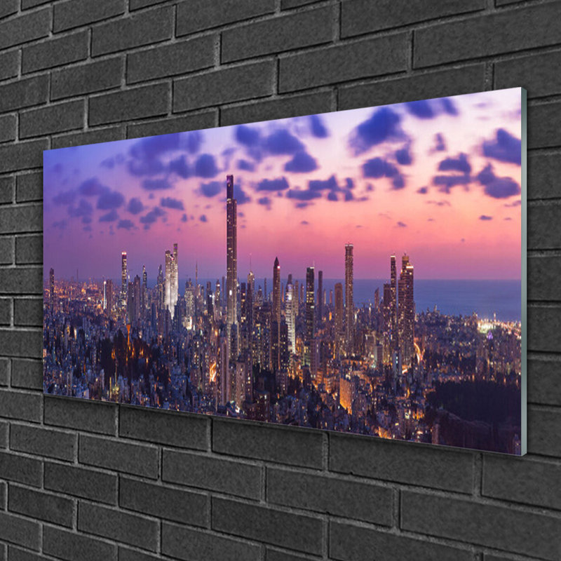 City Houses - Unframed Photograph on Glass