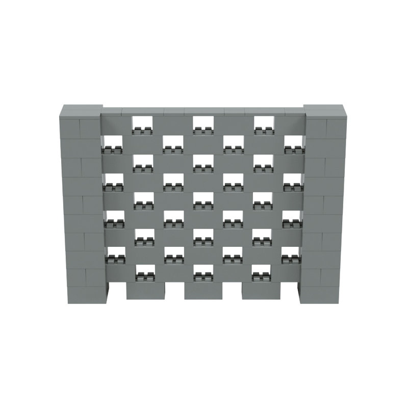 Ensemble mural Everblock, Noir, H 60 po x l 84 po x P 12 po