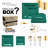 Hunter Green Square Disposable Plastic Tableware Set - 60 Settings