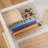 Thomas Martha Stewart Clear Plastic Storage Organizer Bin Set with Wooden Lids-90712341