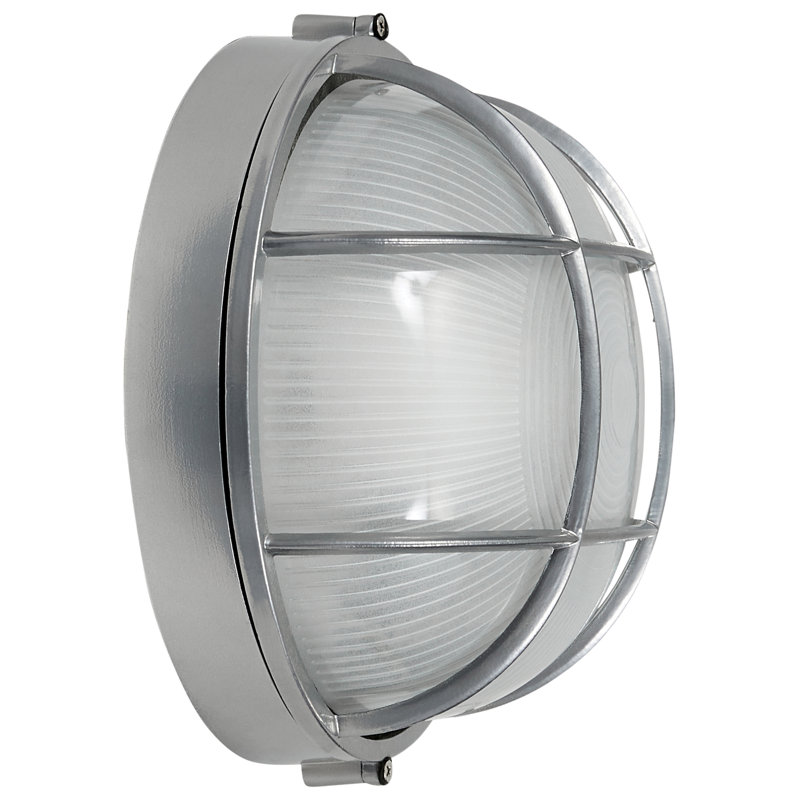 Yockey 1 - Bulb Outdoor Bulkhead Light, Satin