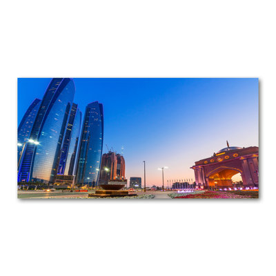 Streets Of Abu Dhabi - No Frame Print on Canvas
