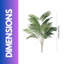 72cm Faux Palm Plant in Freestanding