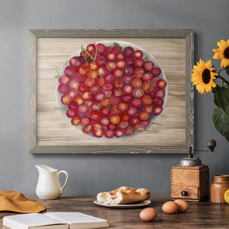 «Bowls Of Fruit IV», peinture sur toile encadrée, Gris, H 22 po x l 32 po x P 1,5 po