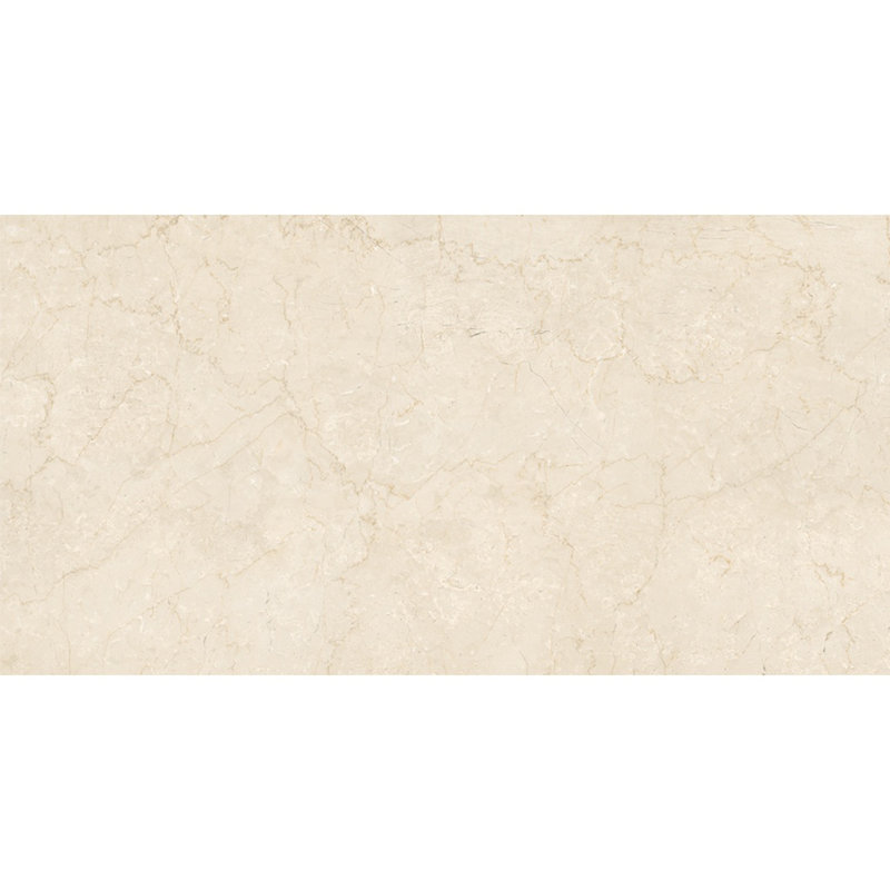 Grand carreau de mur et de plancher en porcelaine matte aspect marbre beige Crema 24 po x 48 po Regalia (15,5 pieds carrés / caisse, paquet de 2)