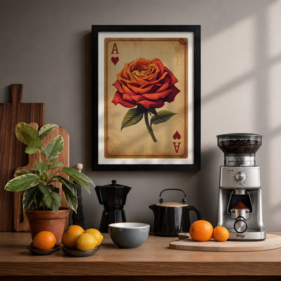 Ace Of Hearts Vintage - Print
