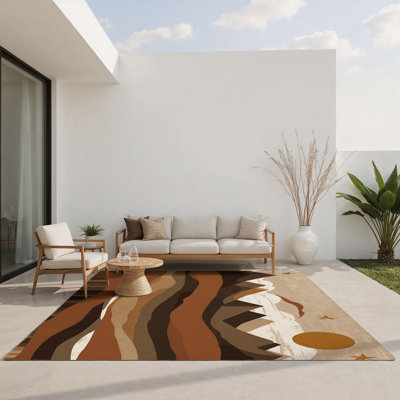 Dune Waves Indoor And Outdoor Area Rug