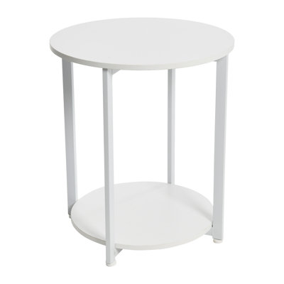 2 Tier Round End Table 