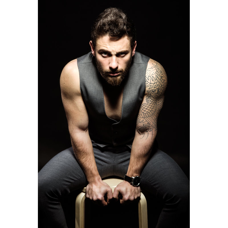 Handsome Young Man - Wrapped Canvas Print, 46cm H x 30cm W x 3.8cm D