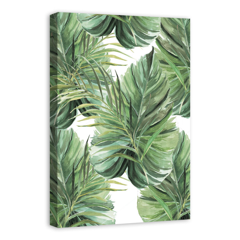 « tropical green palms », reproduction d’art sur toile tendue