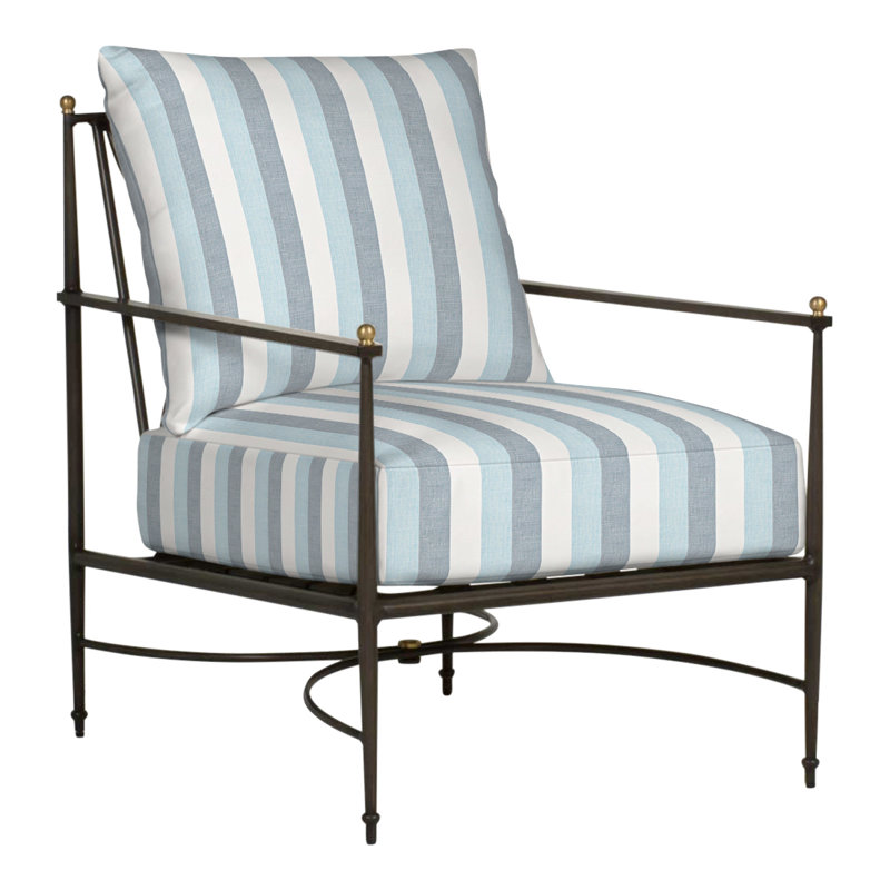 Roma Patio Chair with Cushions, No Welt, Perigold Direction Dew