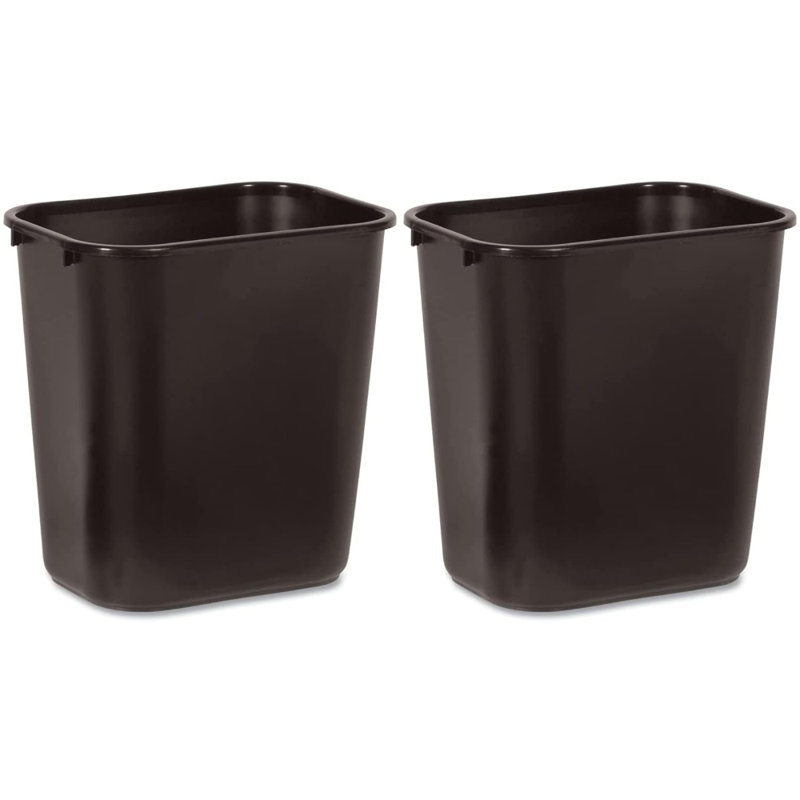 Durable Plastic Rectangular Trash Bin
